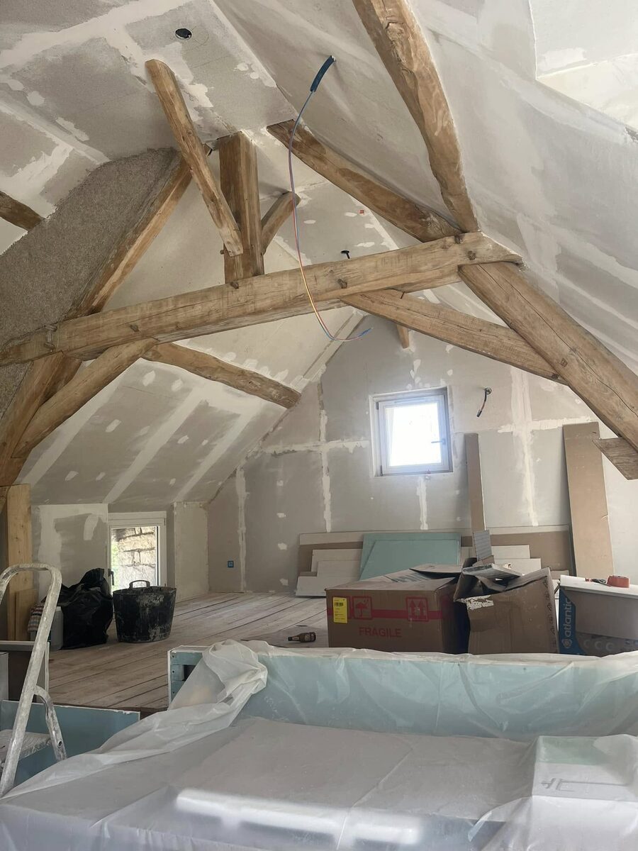 Combles charpente bois